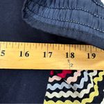 Stella & Dot  Blue Ruffled Sleeve Blouse Womens S Ric Rack Flutter Ruffled Boho Photo 1