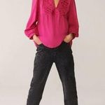 Ba&sh NWT Embroidered Ilo Fuchsia Blouse Size Medium Photo 0