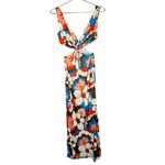 RONNY KOBO Retro Floral Printed Waist Cutout Scoop Back Sammy Cutout Dress Small Photo 5