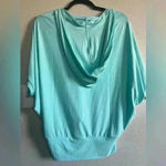 ABS Allen Schwartz  Moisture Wicking Hooded Top Short Dolman Sleeve Womens M Photo 1