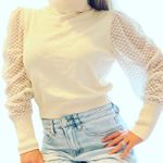 Charmed Hearts Cream Turtleneck Photo 0
