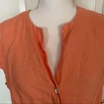 Talbots  Irish Linen Button Down Short Sleeve Top Photo 1