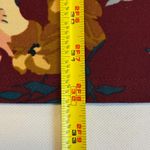 Lildy Printed V Neck 3/4 Sleeve Band Collar Tunic Dress Burgundy Floral SM # Brown Size undefined Photo 8