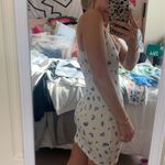 H&M  Dress White Floral Blue Print Photo 1