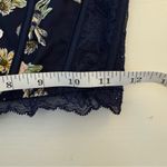 Victoria's Secret Victoria’s Secret Dream Angels Unlined Embroidered Lace Up Top M Medium B Navy Photo 10