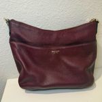 Kate Spade Polly Medium Leather Shoulder Hobo Bag Cherrywood Burgundy Wine Photo 5
