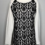 Disney Parks Haunted Mansion Flocked Damask Raglan Long Sleeve Top Women’s Small Photo 0