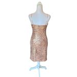 Venus  Rose Gold Sequin Party Dress Mini Length Womens Size XS Photo 2