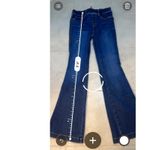Spanx  Flare Jeans Womens Petite Size S Dark Wash High Rise Pull On Stretch Denim Photo 7