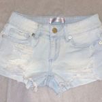 No Boundaries EUC Light Wash Denim Semi Stretch Short Shorts 1 Photo 7