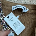 Self Portrait jeweled cardigan. S Tan Photo 5