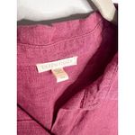 Eileen Fisher  Washed Organic Linen Delave Set Size Medium Geranium Photo 6