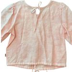 Wrangler Puff Sleeve Shirt Rose Size Small NWT Photo 8