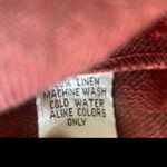 Cottage Clothing Inc 2 Piece 100% Linen Set Size M Boho Blazer Skirt‎ Floral Art Red Size M Photo 6