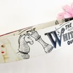 Disney White Queen Alice In Wonderland Reversible Leather Belt Photo 3