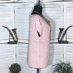 Vintage Handmade Crochet Knit Blouse Light Pink Medium Photo 2