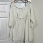 H&M Divided White Off the Shoulder Dress Size XXL Photo 50