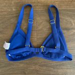 Xhilaration  Junior’s Blue Ribbed Triangle Bikini Top Photo 1