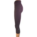 Lululemon  Women's Maroon Red Low Rise Yoga Capri Athletic Leggings Pants Size S Photo 1