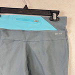 Nike Dri Fit Just Do It Cropped Capri Leggings Women's Medium Gray Yoga Running Photo 3