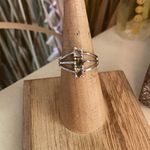 Natural Multi Tourmaline Solid Sterling Silver Ring Size 6 Photo 1