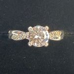 8mm Moissanite Ring • Infinity Pave Band • Size 7 Silver Photo 3