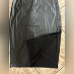 Wild Fable  Black Faux Leather Spaghetti Strap Dress Photo 6