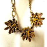 J.Crew  red rhinestone floral pendant necklace Photo 5