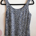 Alex Evenings Vintage  Tank Top Floral 90s Y2K 2000s Glittery Medium Photo 0