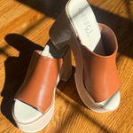 Rouge Helium , brown chunky slip on platform sandals Photo 0