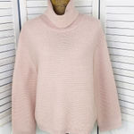 Divided H&M Cowl Neck Waffle Knit Crop Sweater Mauve Pink XS Photo 0