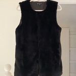 INC International Concepts Faux Fur Vest Size S/M Black Photo 6