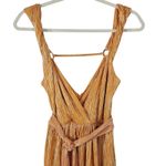 Sabina Musayev Alma Dress Mandarin Mini Size Medium Gold Metallic Photo 8