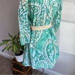 River Island Paisley belted shirt dress in green Photo 11