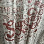 Superdry  MEDIUM Gray Osakaya Pink Glitter Graphic Tee Shirt T-Shirt Long Sleeve Photo 3