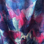 New Tyger Lotus blue and pink silk palazzo Wide leg pants Loungewear Ethereal Size XL Photo 2