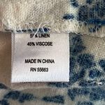 For Cynthia Tunic White w/ Blue Giraffes Linen Blend 3/4 Sleeves Sz 1X EUC Photo 10