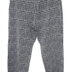 Michael Kors Womens Pants Knit Size Large Wide Leg Cropped Black Gray Career Photo 0