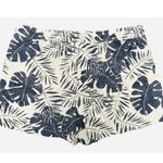 Nautica Ladies Poll On Linen Shorts, Blue Palm Print XL Photo 2