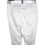 Martha Stewart Women's Jeans Size 8 White Knit Denim Ankle Pull On Elastic NWOT Photo 3