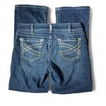 Ariat  REAL Denim Mid Rise Bootcut Jeans Blue Stitching Women Size 32s Photo 2