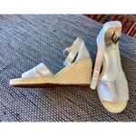 Vince Camuto NWOB  Silver Leather Wedges, SZ 8 Photo 1
