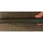 Camo Leather Wallet Zip Around Coin Compartment 4”x8” Brown Black Green EUC Photo 5