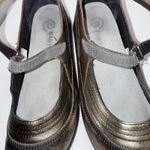Naot Kirei Mary Jane Beige Metallic Minimalist Suede Leather Shoes Flats 39 Size 8 Photo 6