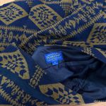 Pendleton 100% Virgin Wool Flared A-Line Skirt Size 6 Navy Brown Aztec USA Made Photo 3