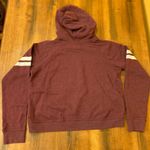 Aeropostale  hoodie large maroon white stripe long sleeves New York Photo 5