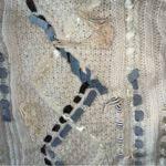 LINGUA FRANCA Jade Cable Knit Crewneck Sweater Alpaca Wool Size 2X Blue Photo 9