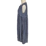 Clary & Peg Silvie Maternity Maxi Dress in Spot Polka Dot Blue Size undefined Photo 7