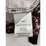 Joie  Crew Neck Leaf and Floral Print Pullover Red Black‎ Sweatshirt XL Photo 3