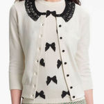 Kate Spade  Kati silk cashmere jeweled S Peter Pan cardigan Photo 0